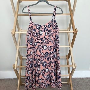 Torrid Pink & Blue Floral Dress